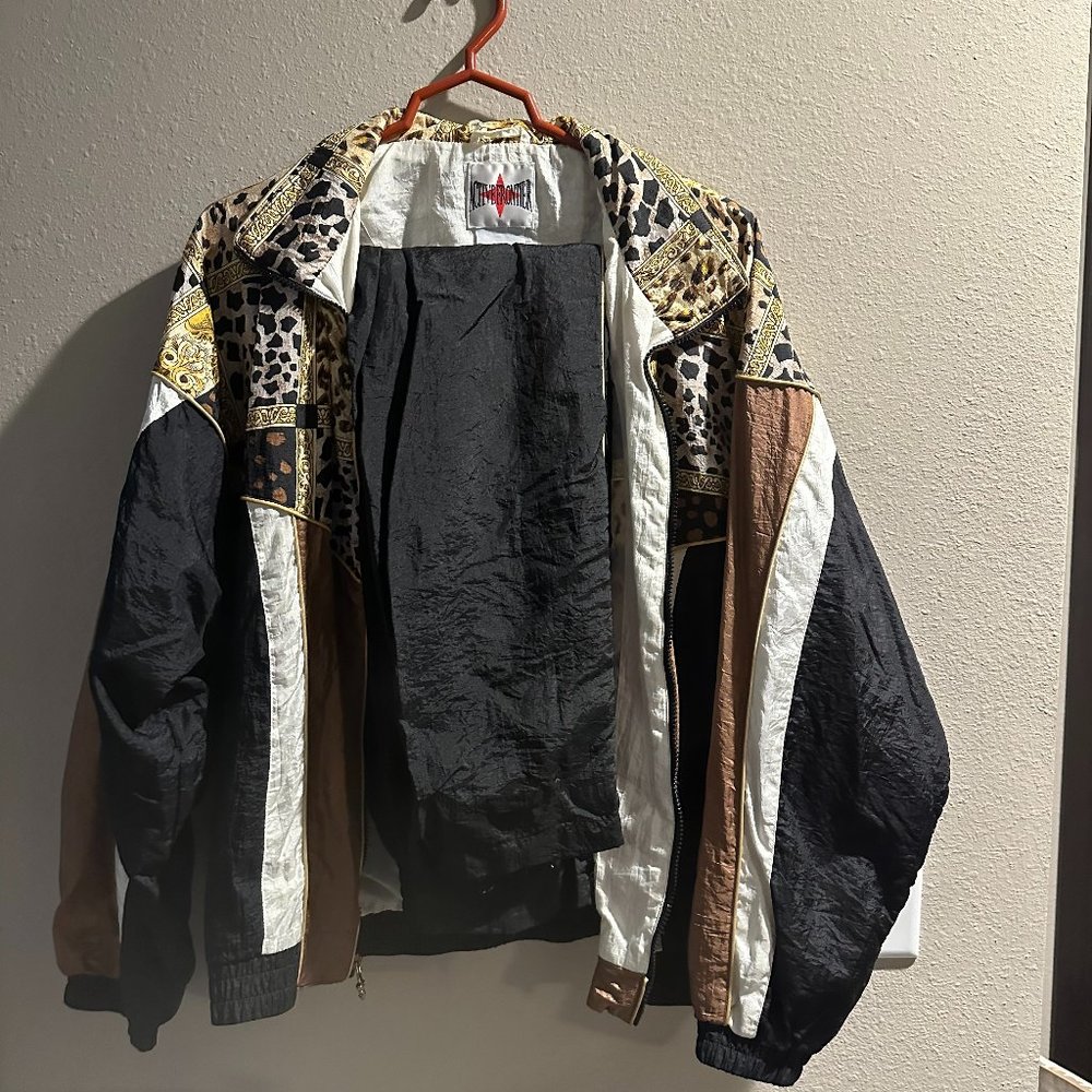 Black and Cheetah Sweatsuit 1